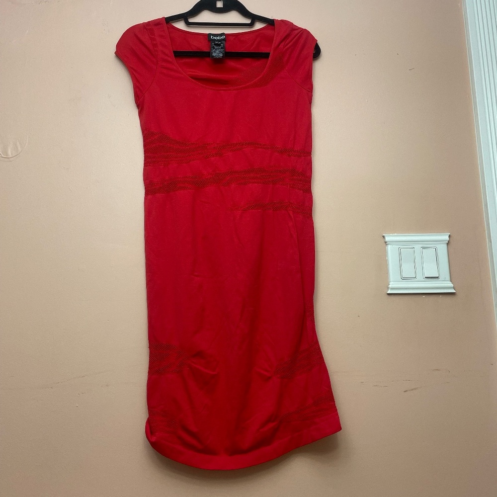 Long red dress